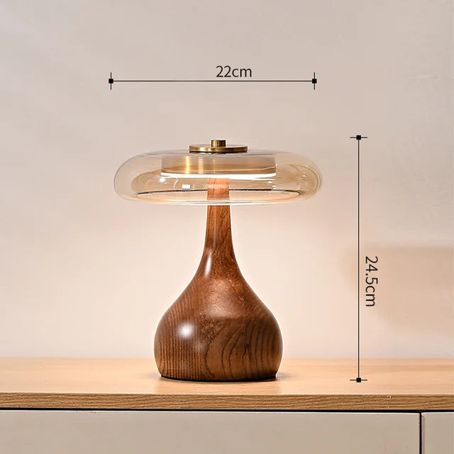 Luxecopper - mushroom skrivebordslampe