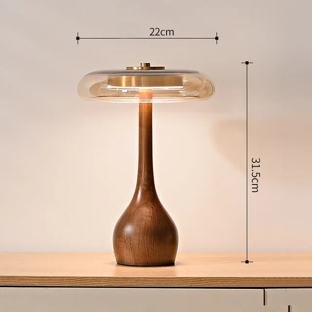 Luxecopper - mushroom skrivebordslampe