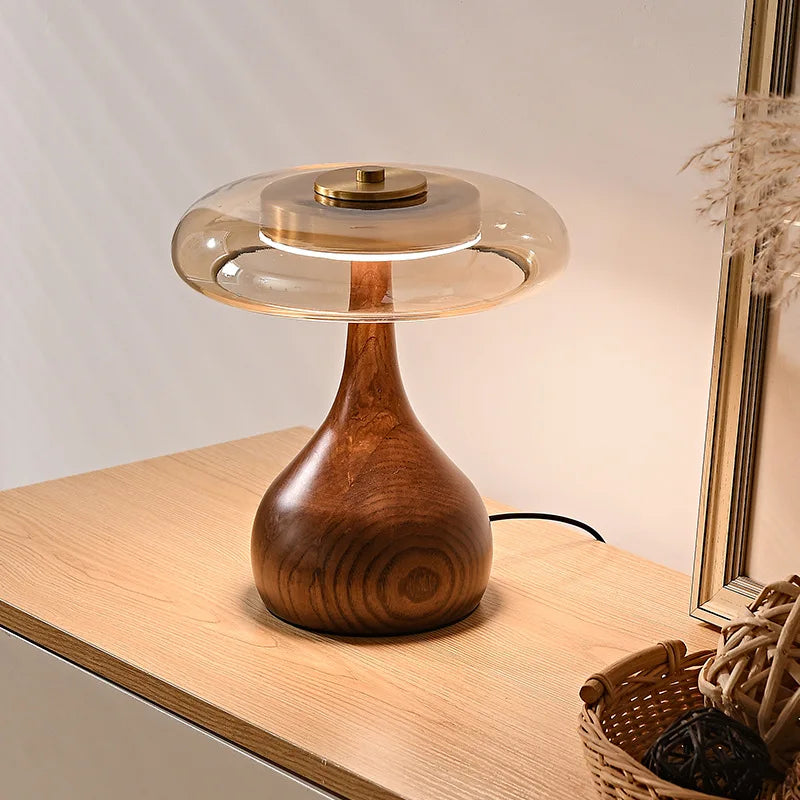 Luxecopper - mushroom skrivebordslampe