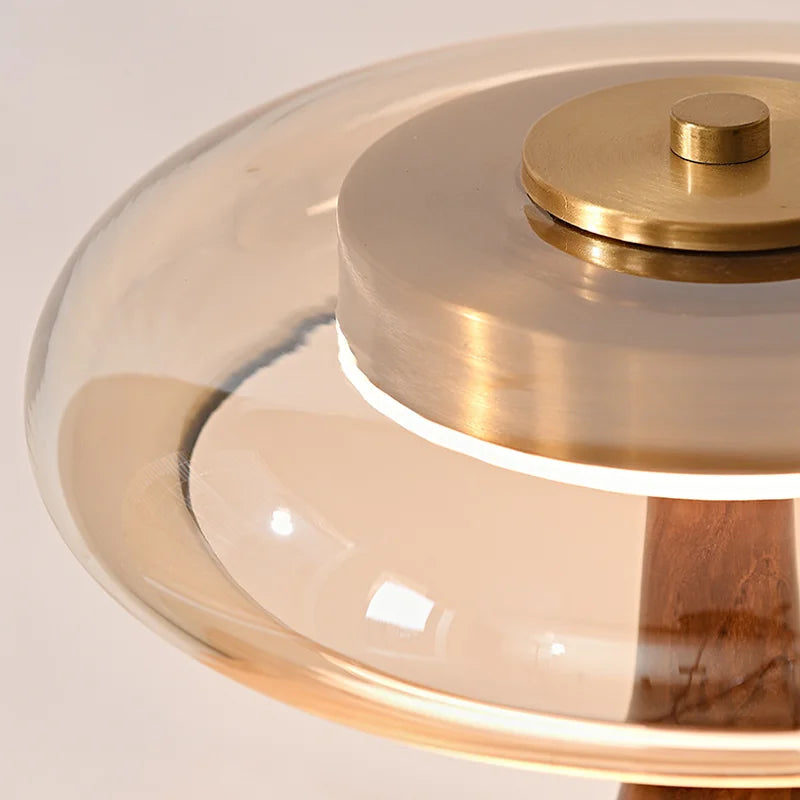 Luxecopper - mushroom skrivebordslampe