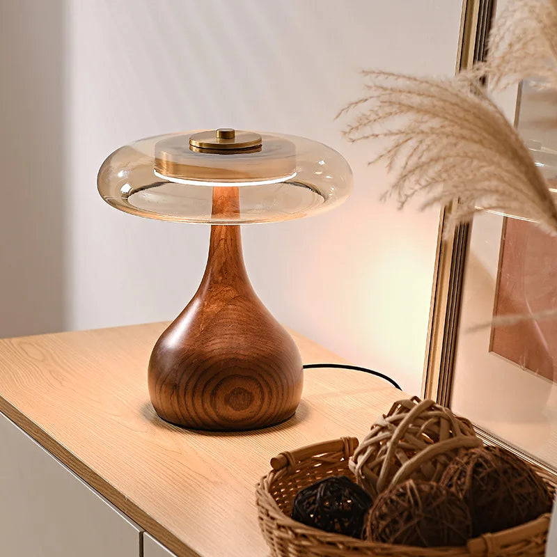 Luxecopper - mushroom skrivebordslampe