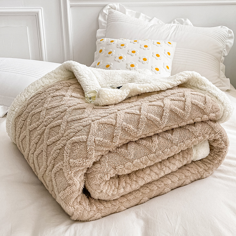 Cozy Cuddle - Dobbeltsidet hyggeligt kashmir fleece tæppe til natlig varme med stil
