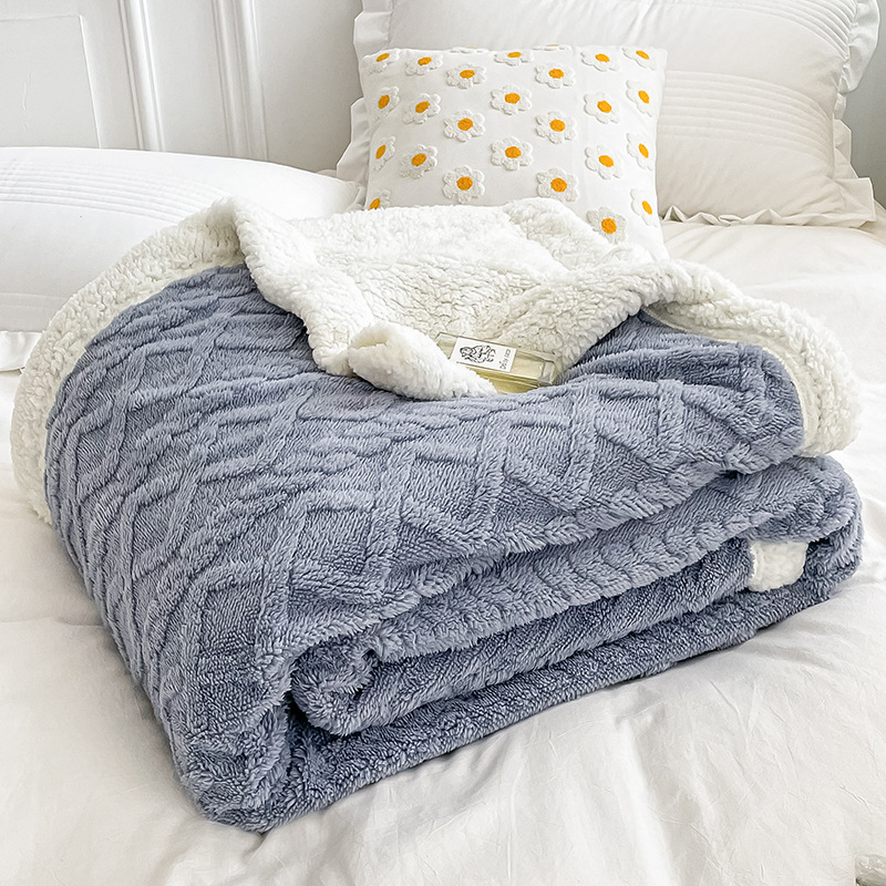 Cozy Cuddle - Dobbeltsidet hyggeligt kashmir fleece tæppe til natlig varme med stil