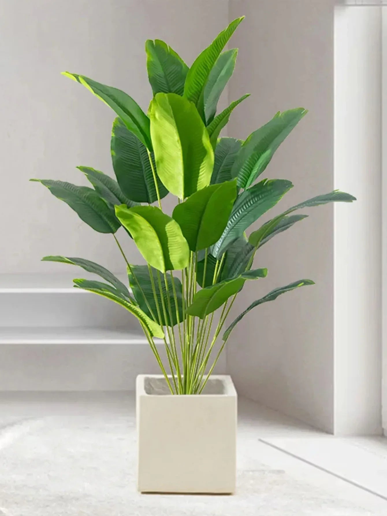 VerdantVibes - frodig faux monstera-plante