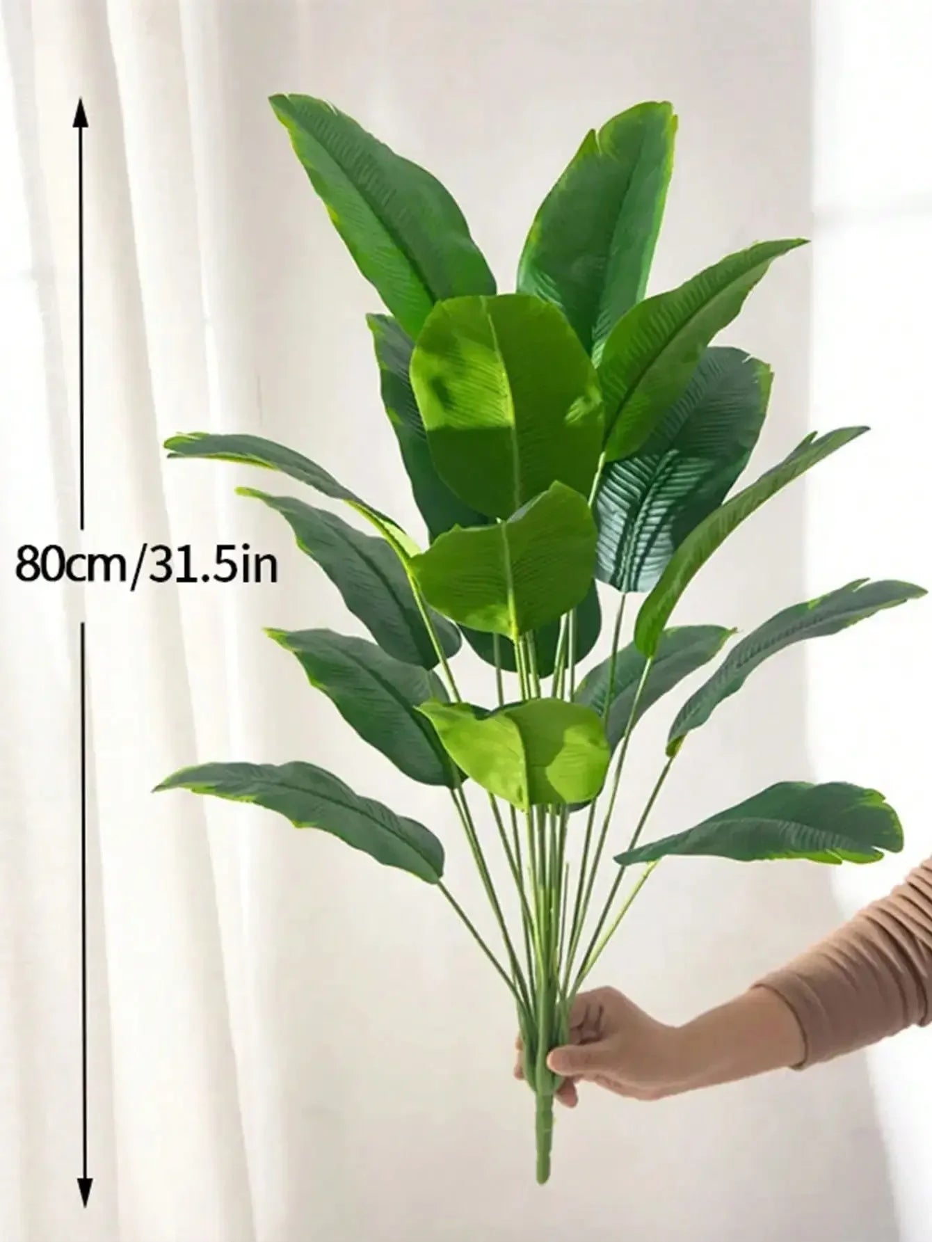 VerdantVibes - frodig faux monstera-plante