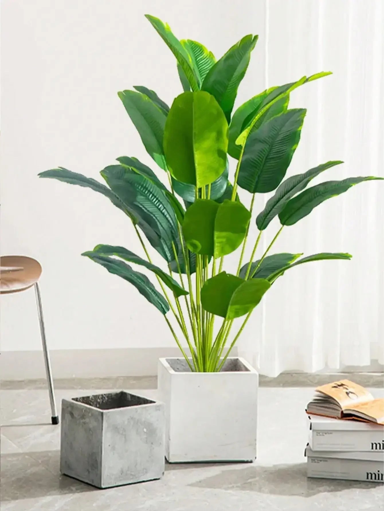 VerdantVibes - frodig faux monstera-plante