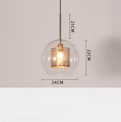Hiveglim - geometrisk hængelampe i glas med honeycomb-design - vintage loftbelysning