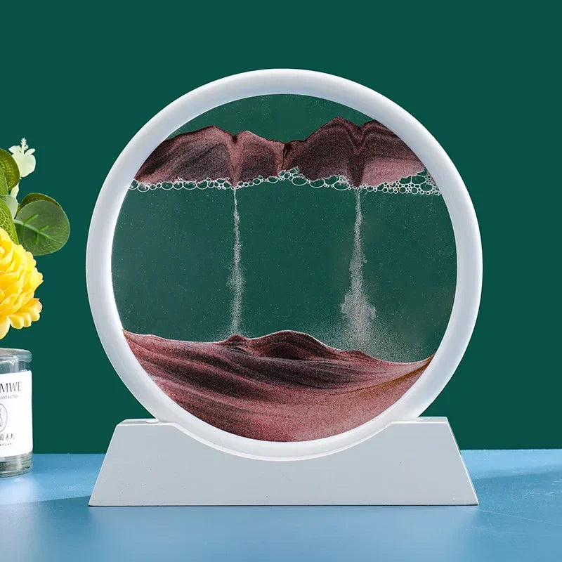 EternalDunes - 3d -bevægende sandlandskabstimeglas