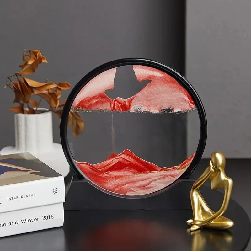 EternalDunes - 3d -bevægende sandlandskabstimeglas
