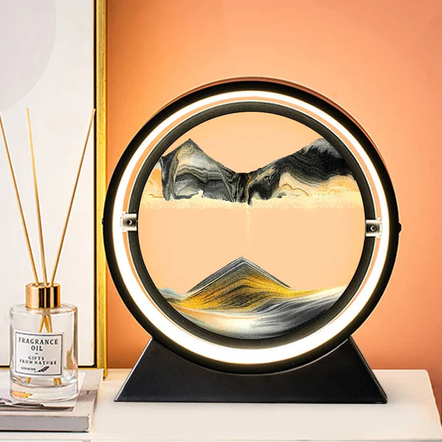 TimeFlow - 3D timeglas bordlampe