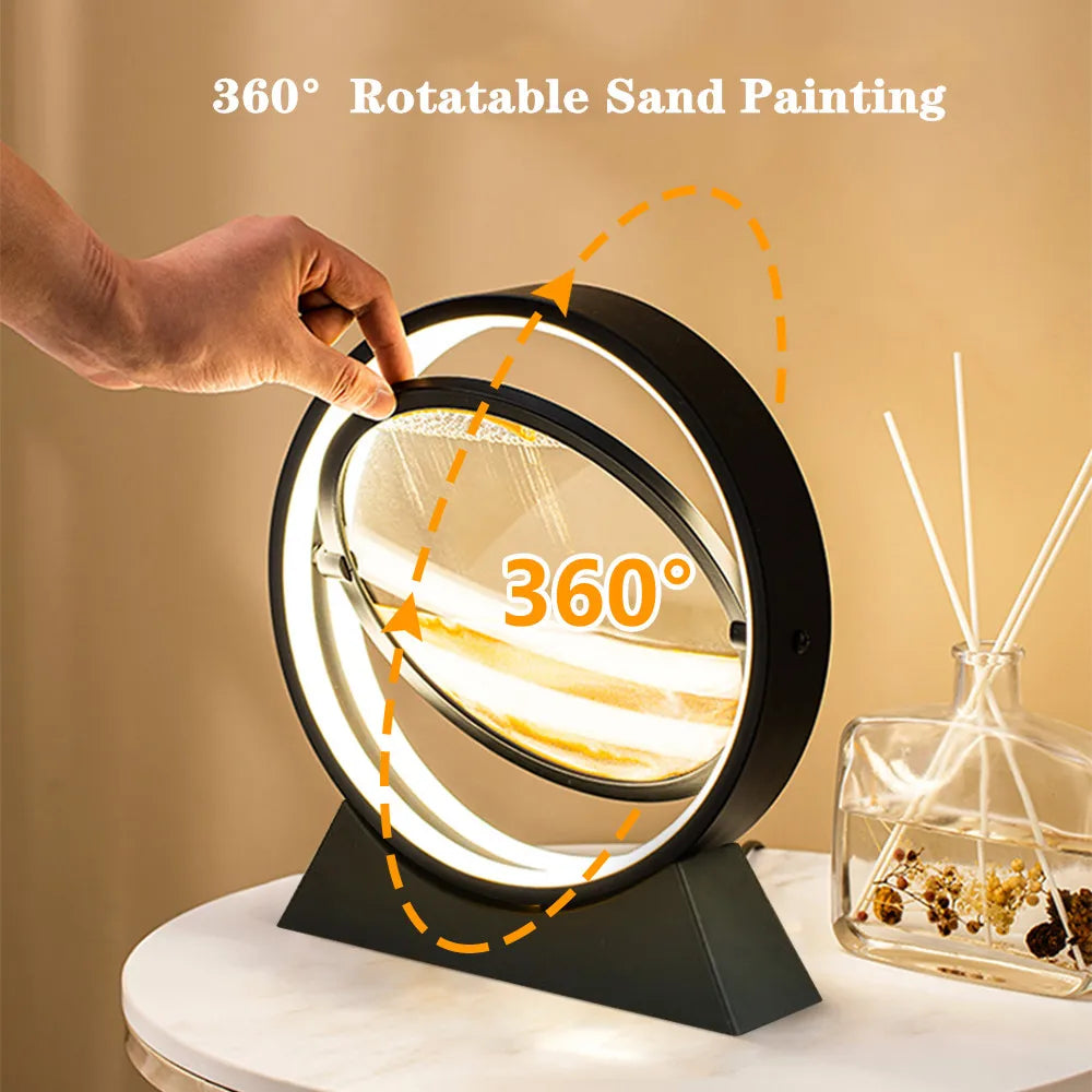 TimeFlow - 3D timeglas bordlampe