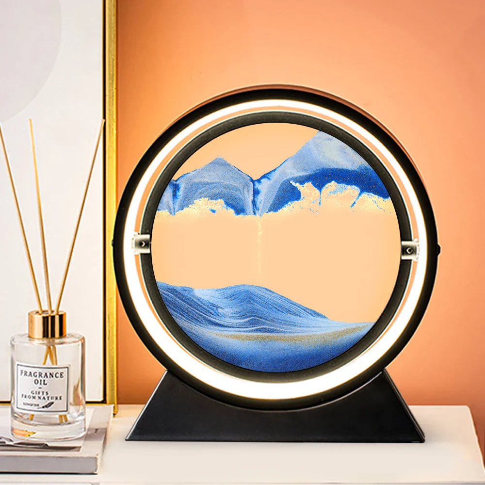 TimeFlow - 3D timeglas bordlampe