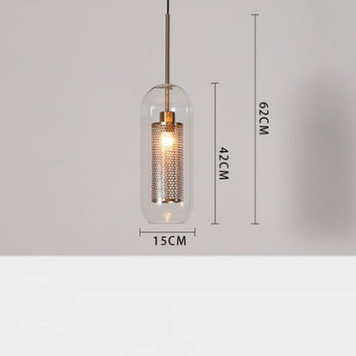 Hiveglim - geometrisk hængelampe i glas med honeycomb-design - vintage loftbelysning