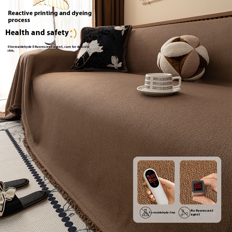 Luxurawrap sofa cover - blød, skridsikker beskyttelse af sofaen - geometrisk, kæledyrsvenligt betræk til sofaen