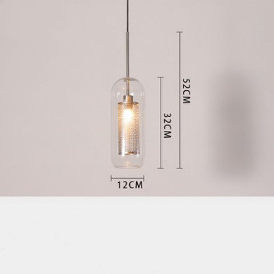 Hiveglim - geometrisk hængelampe i glas med honeycomb-design - vintage loftbelysning