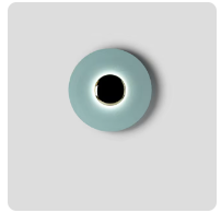 Moderne rund væglampe