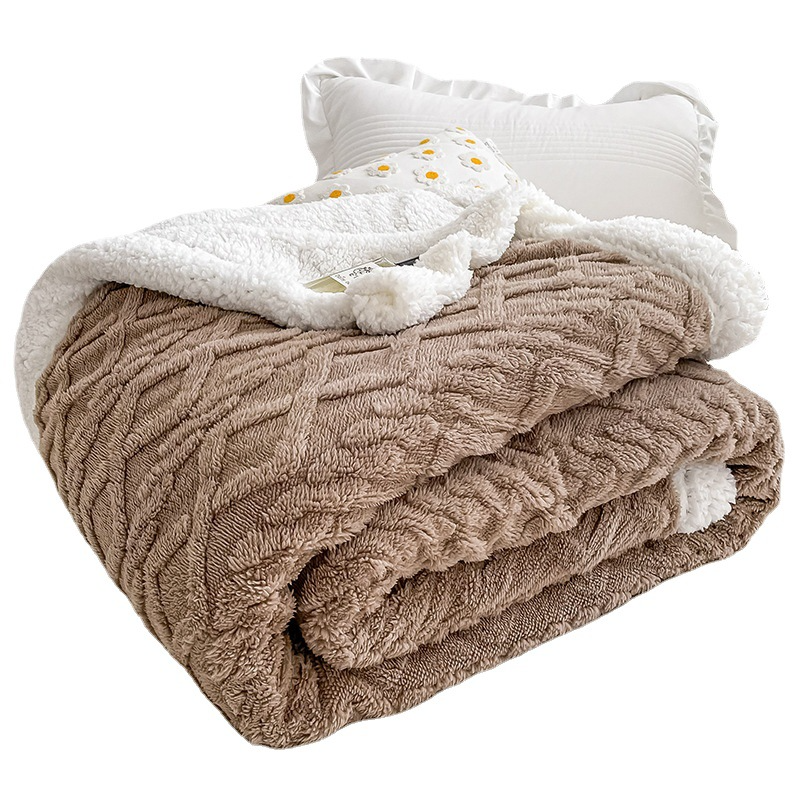 Cozy Cuddle - Dobbeltsidet hyggeligt kashmir fleece tæppe til natlig varme med stil
