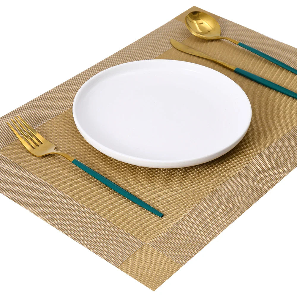 GoldenMinimalist - varmebestandige vævede dækkeservietter