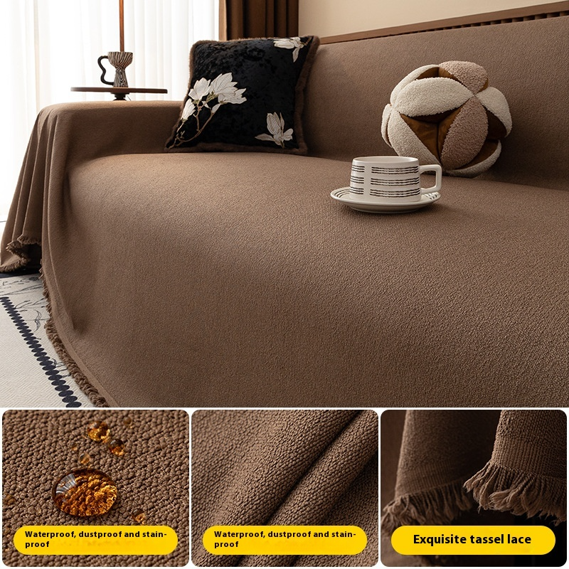 Luxurawrap sofa cover - blød, skridsikker beskyttelse af sofaen - geometrisk, kæledyrsvenligt betræk til sofaen
