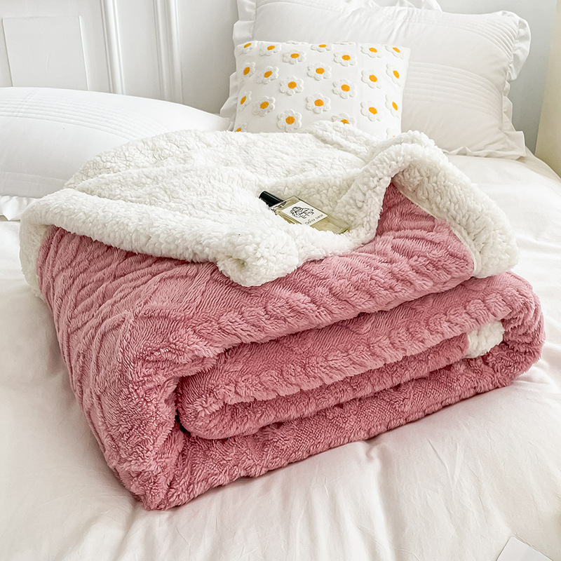 Cozy Cuddle - Dobbeltsidet hyggeligt kashmir fleece tæppe til natlig varme med stil