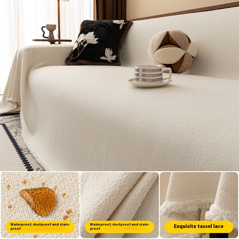 Luxurawrap sofa cover - blød, skridsikker beskyttelse af sofaen - geometrisk, kæledyrsvenligt betræk til sofaen