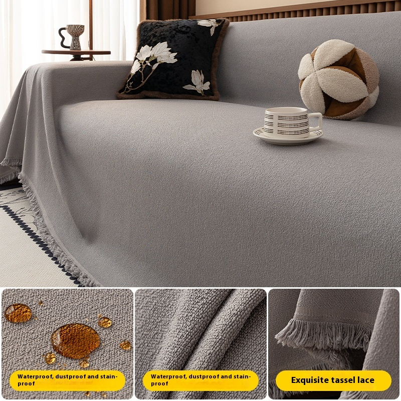 Luxurawrap sofa cover - blød, skridsikker beskyttelse af sofaen - geometrisk, kæledyrsvenligt betræk til sofaen