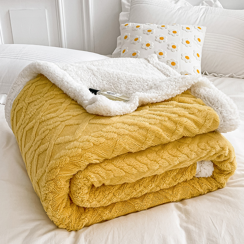 Cozy Cuddle - Dobbeltsidet hyggeligt kashmir fleece tæppe til natlig varme med stil