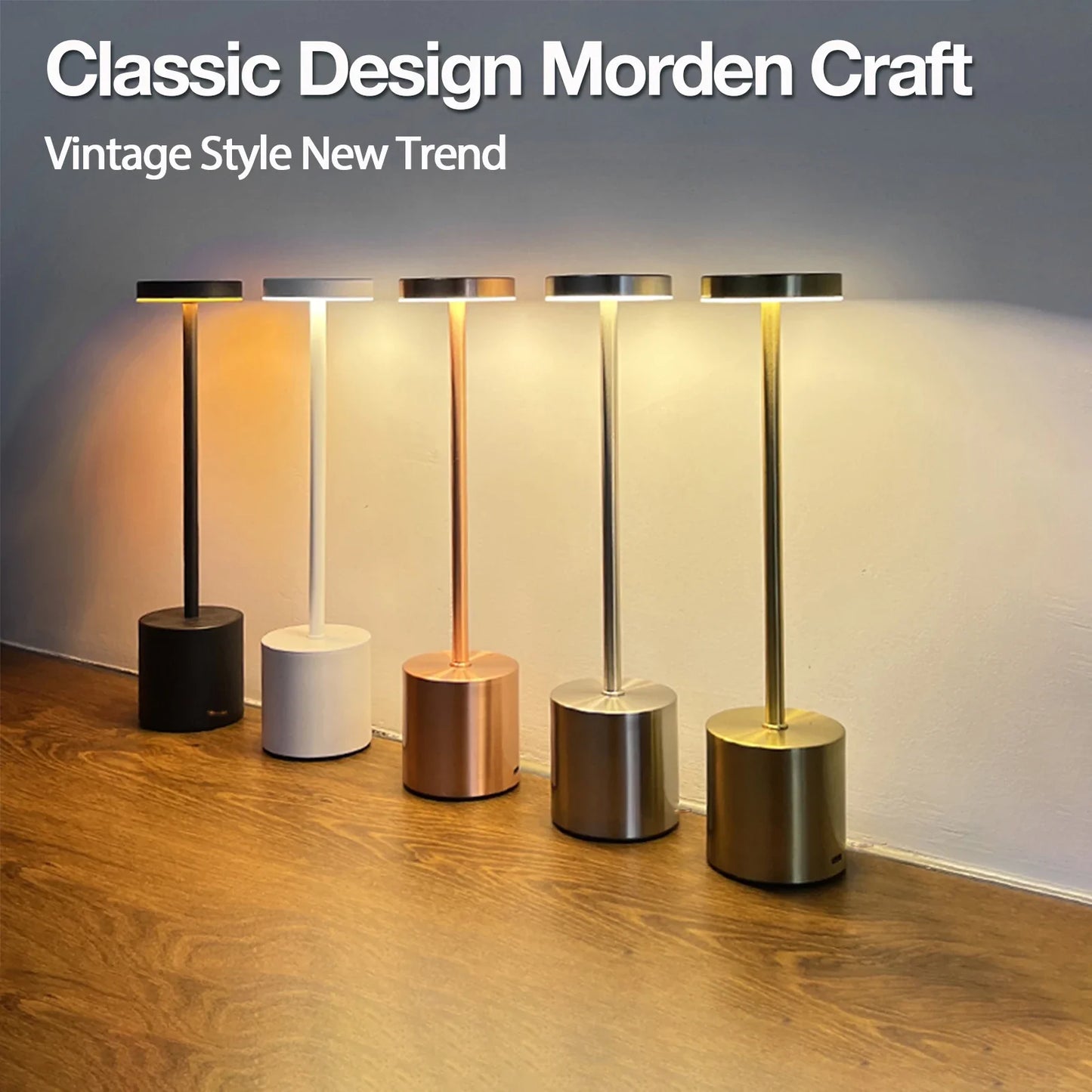 TouchGleam - berøringssensor led bordlampe