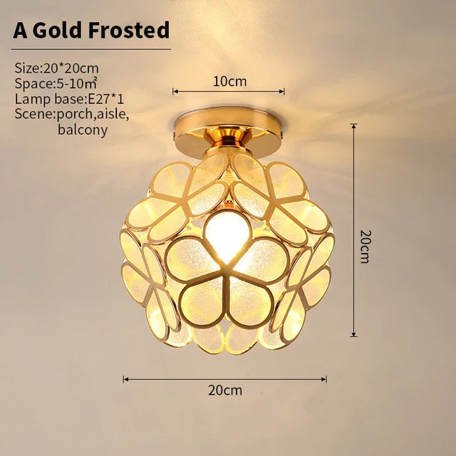 GlowBlossom - loftslampe med krystalblade