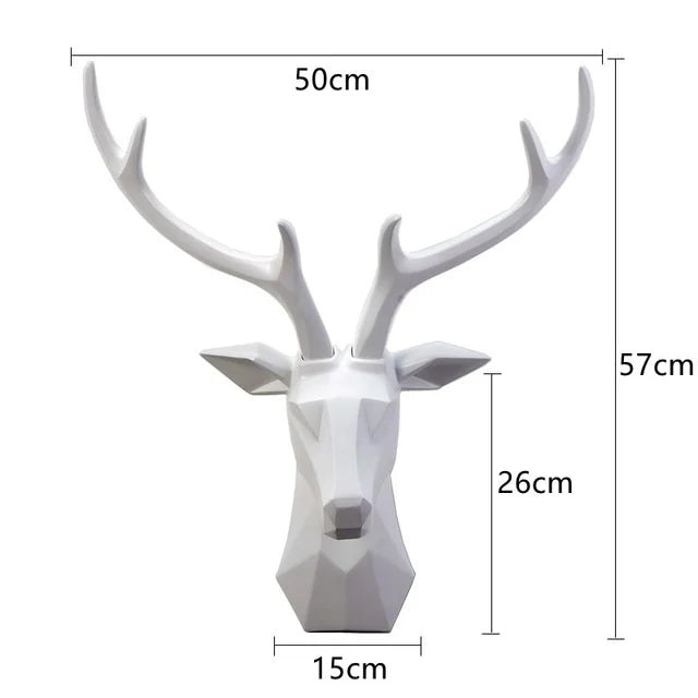 Majesticstag - 3d statue af hjortehoved