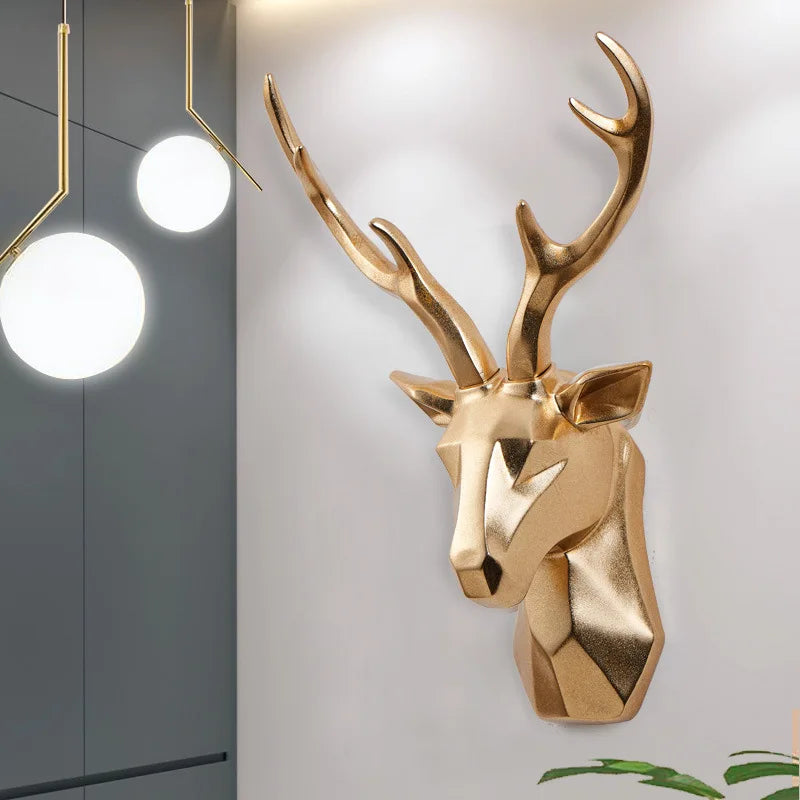 Majesticstag - 3d statue af hjortehoved