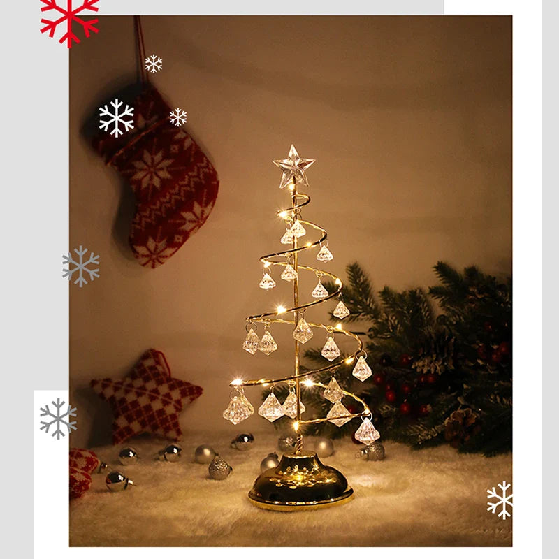 CrystalTree | juletræ bordlampe