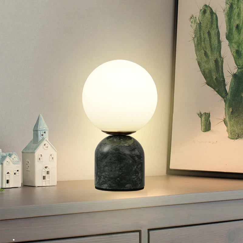 MarbleLustre | marmor rund glaslampe