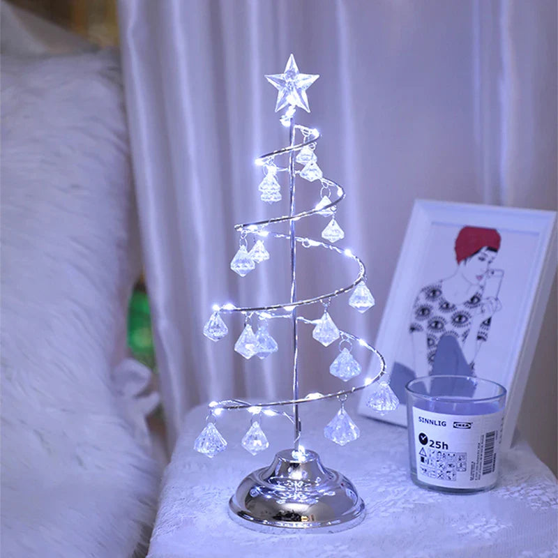 CrystalTree | juletræ bordlampe