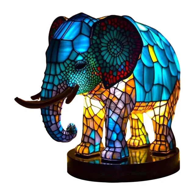 EnchantedRealm - natlampe med farverige dyr