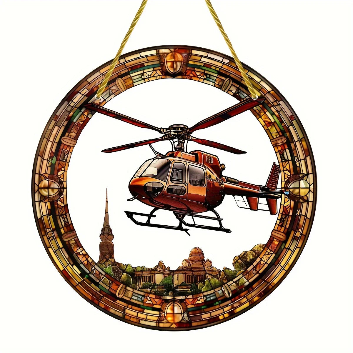 Roundglass - helikopter suncatcher