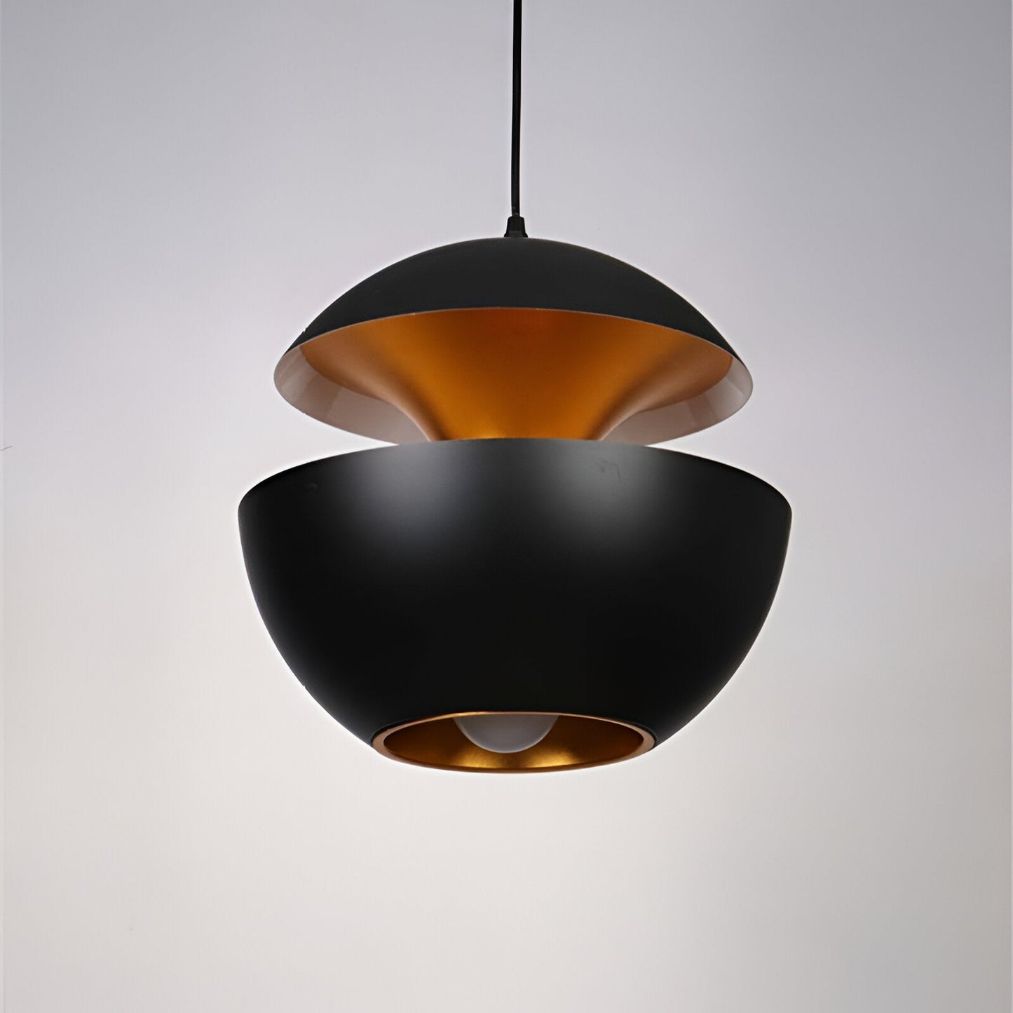 Apfel pendellampe - sort hvid sol pendellampe - kunstnerisk e27 pendellampe