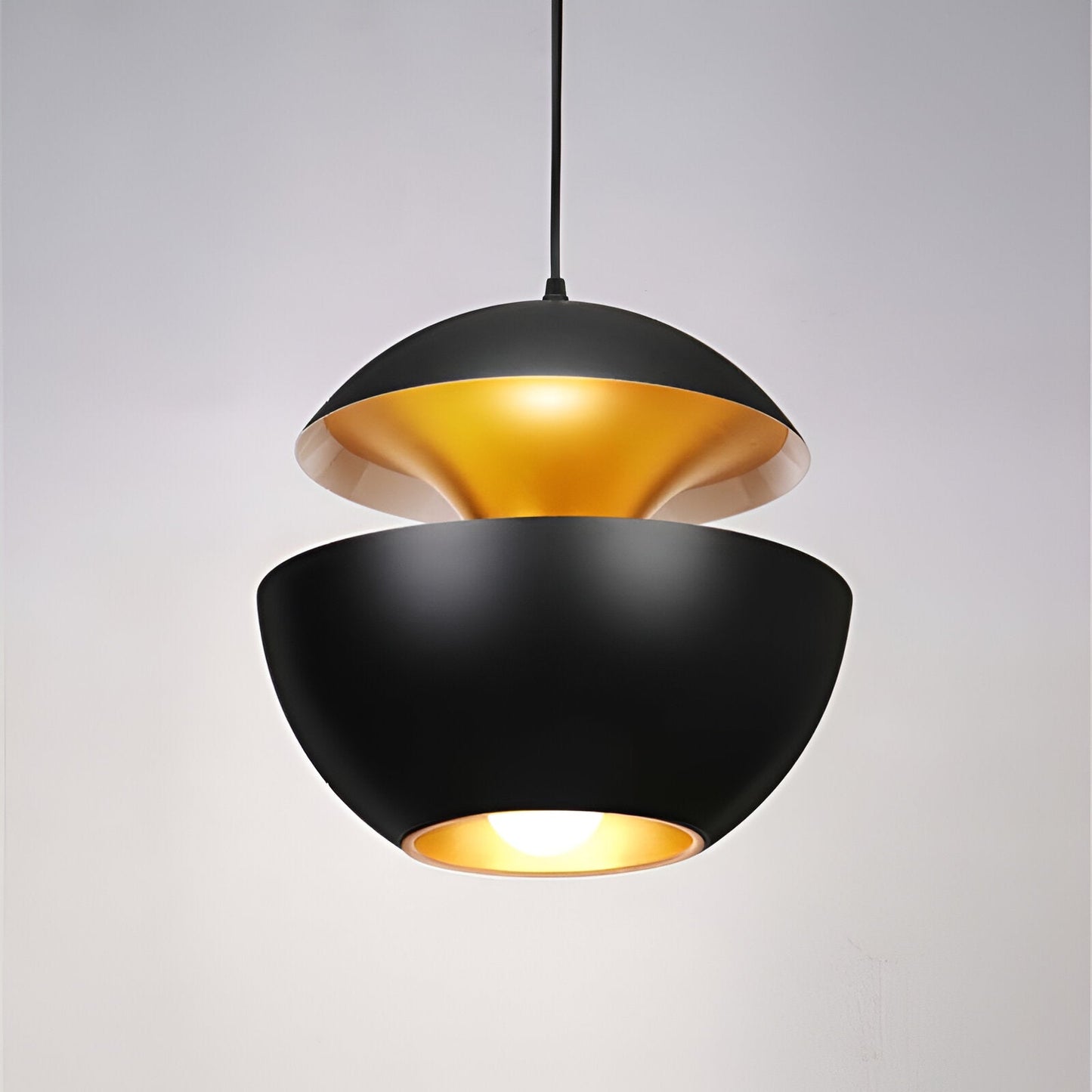Apfel pendellampe - sort hvid sol pendellampe - kunstnerisk e27 pendellampe