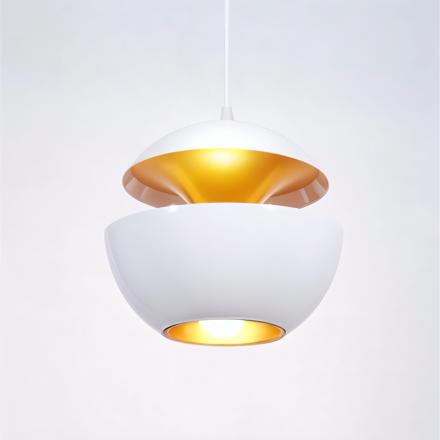 Apfel pendellampe - sort hvid sol pendellampe - kunstnerisk e27 pendellampe