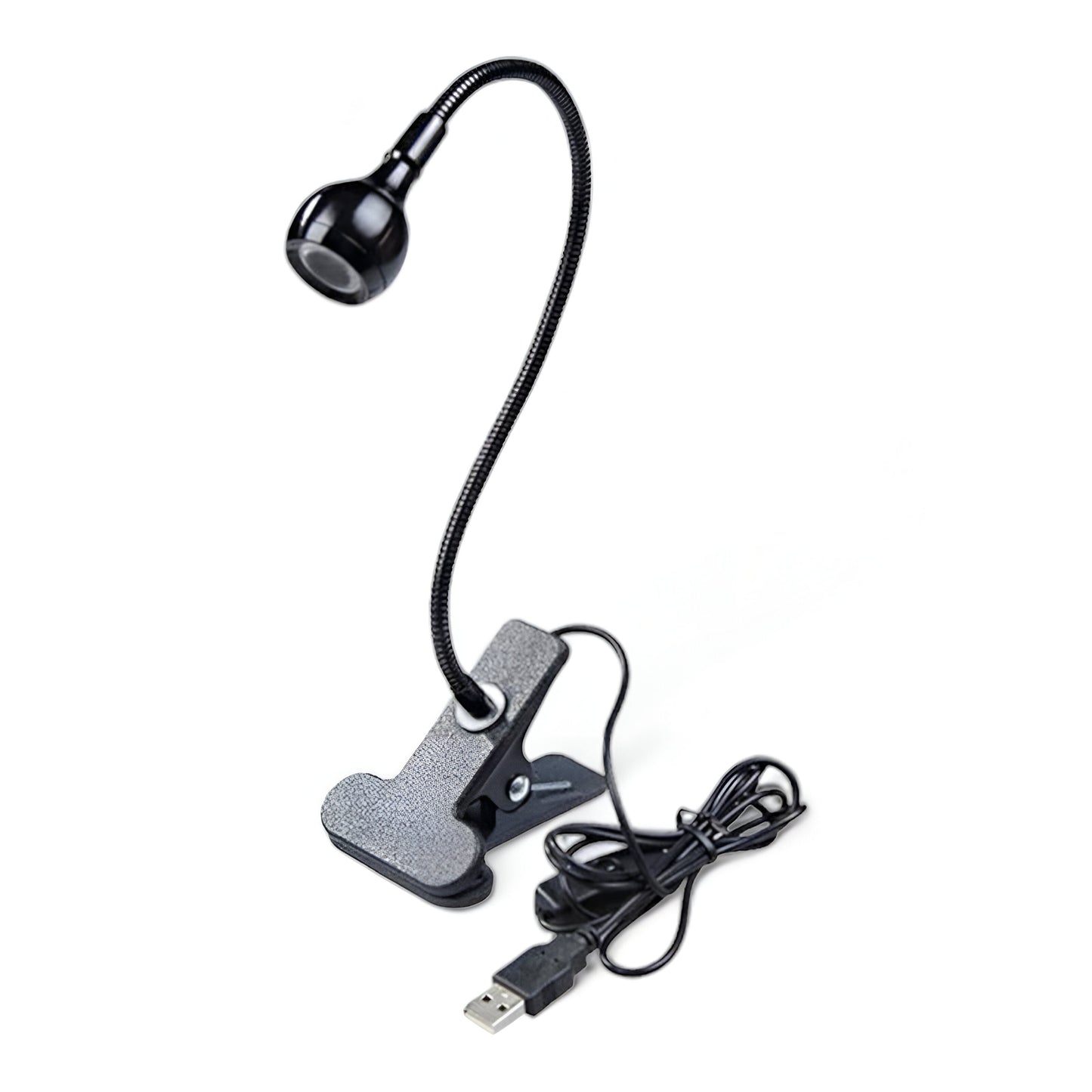 Clipnglow skrivebordslampe - 360° drejelig, usb-drevet, fleksibel skrivebordslampe
