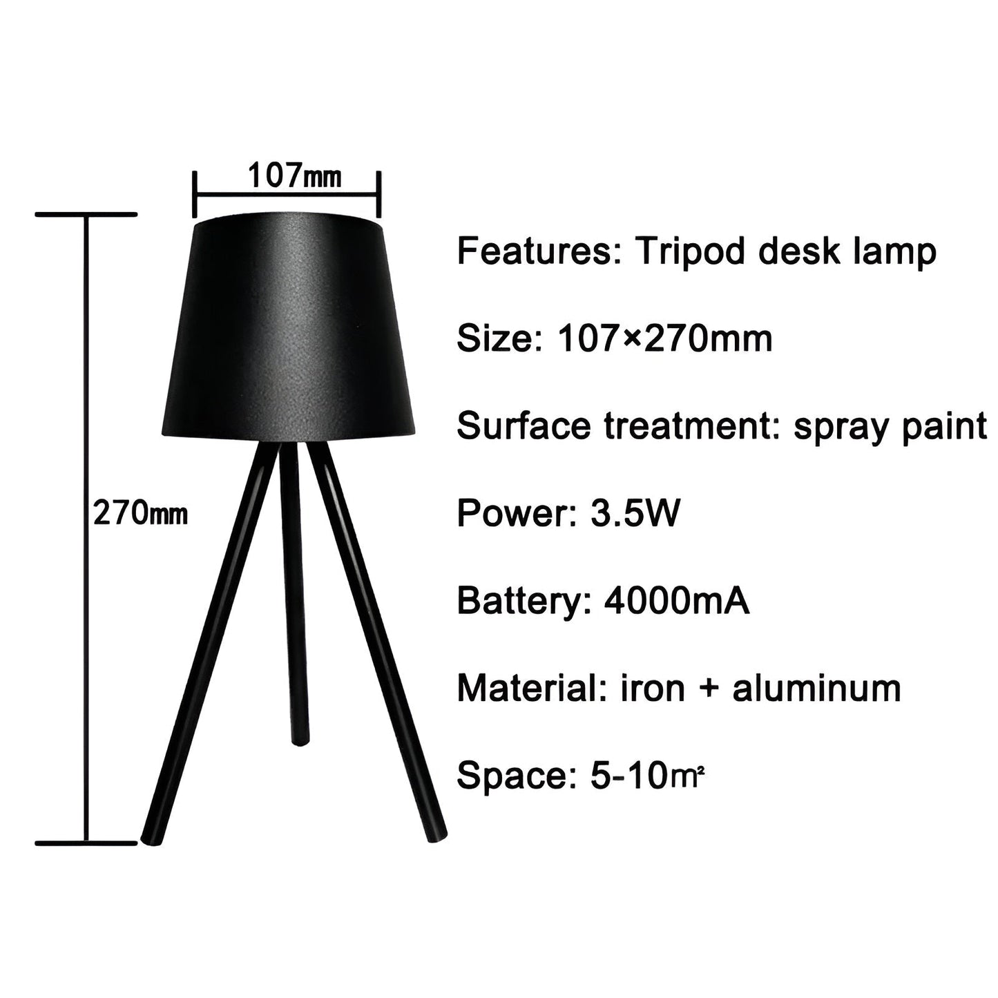 Ledningsfri chic lampe - ledningsfri bordlampe til stilfuld belysning
