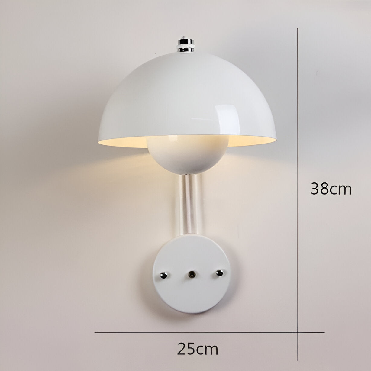 Domicbud væglampe - blomsterknop macaron væglampe - stilfuld rund led-lampe