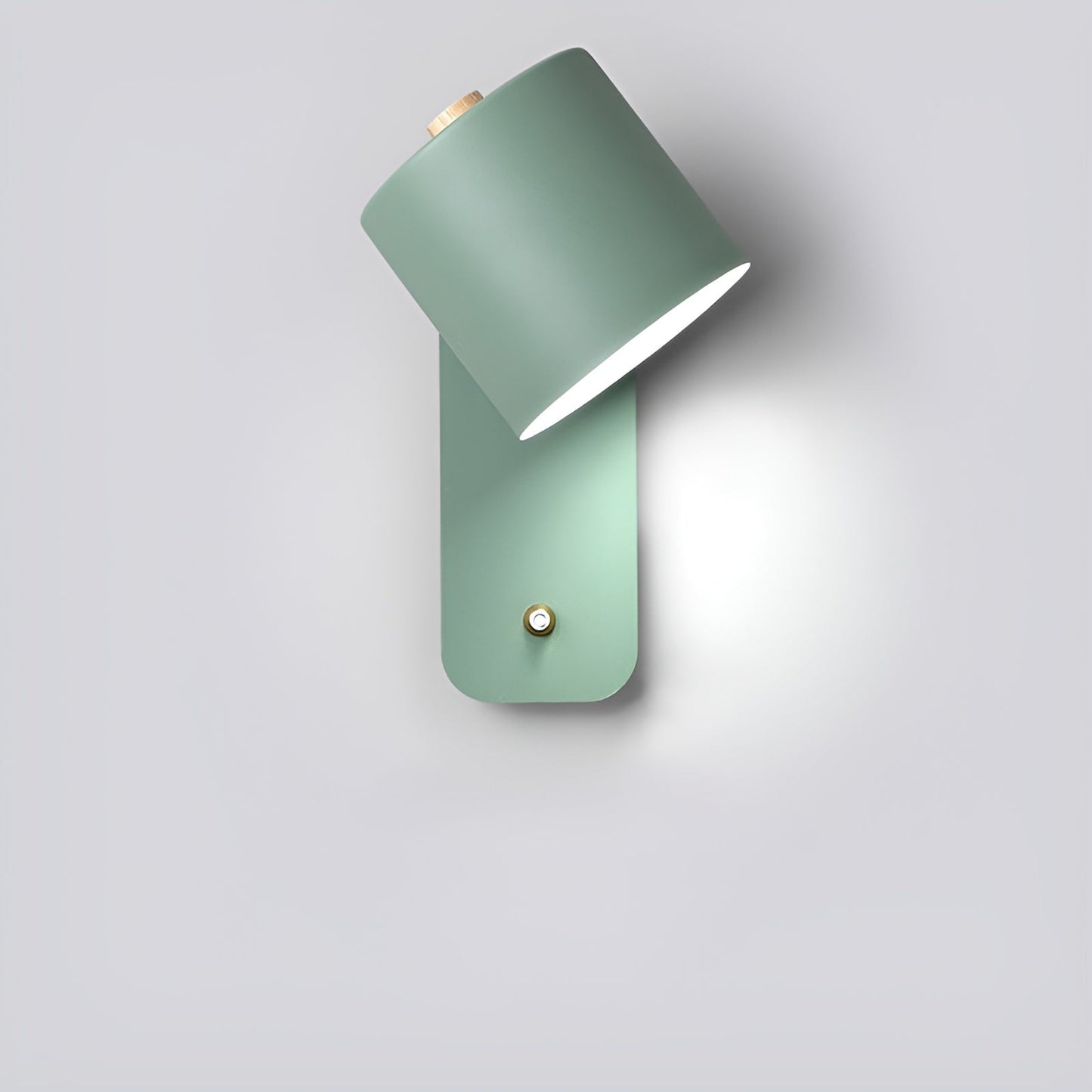 Easypush-væglampe - roterbar mini-led-cylinderlampe