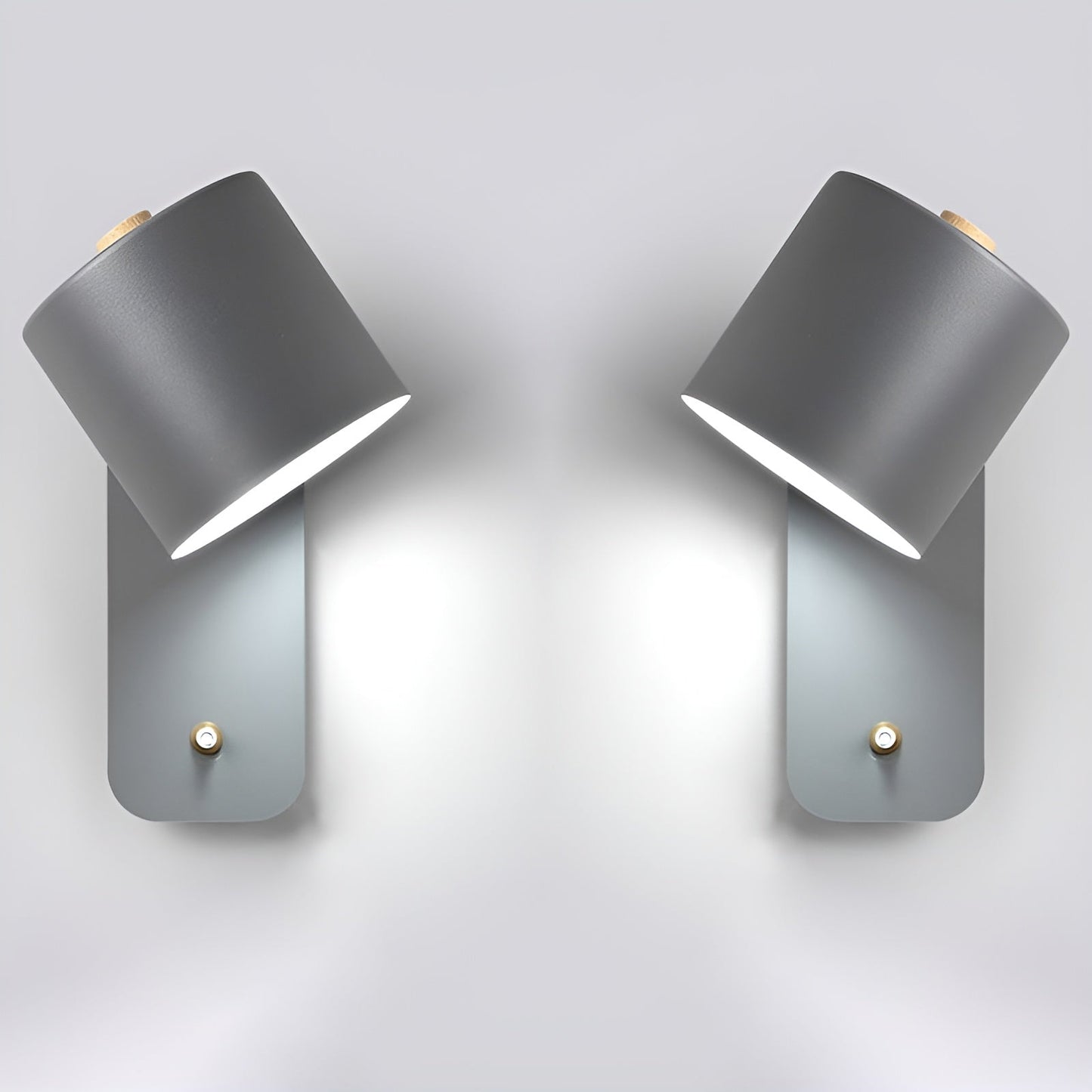 Easypush-væglampe - roterbar mini-led-cylinderlampe