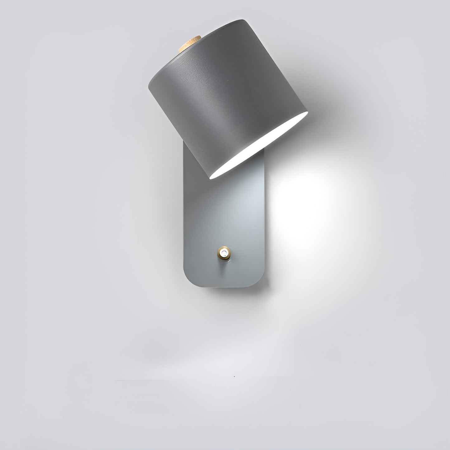 Easypush-væglampe - roterbar mini-led-cylinderlampe
