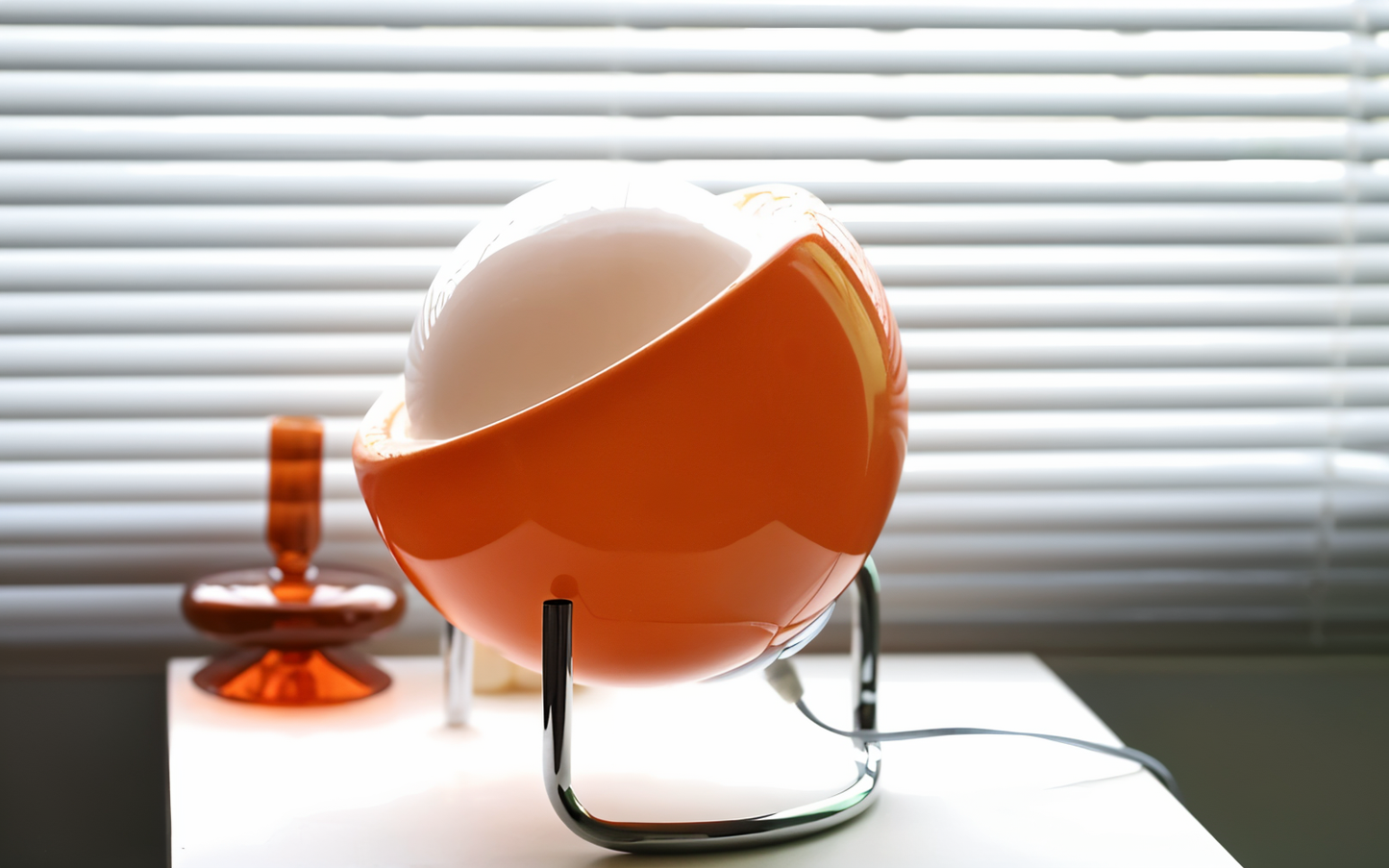 Eyeart bordlampe - orange bordlampe i glas