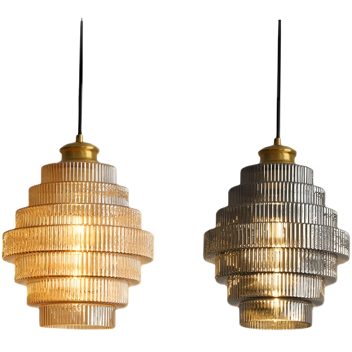 Curve - arkaisk lysekrone med aftrappet design