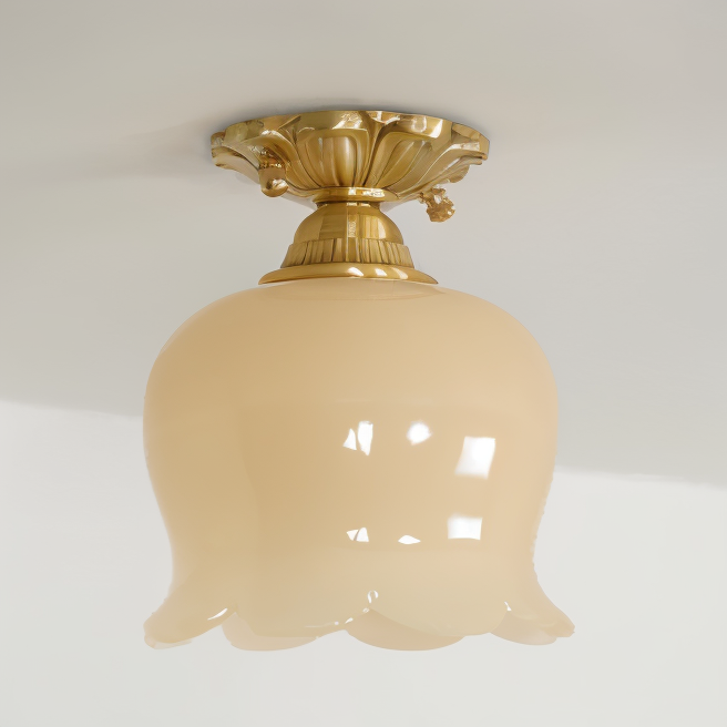 Flourishglo loftslampe - dekorativ vintage resin blomsterformet led-loftslampe