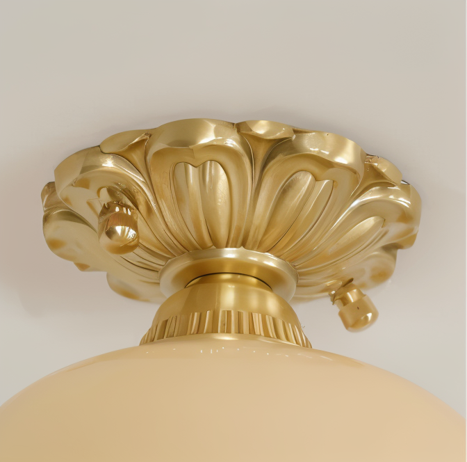 Flourishglo loftslampe - dekorativ vintage resin blomsterformet led-loftslampe