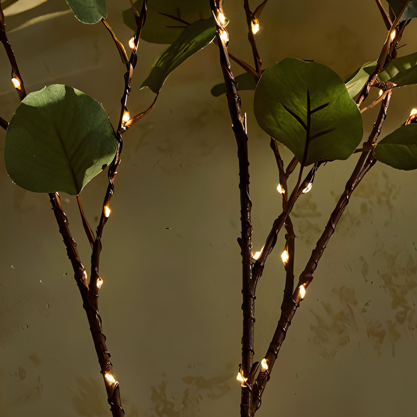 Glimmery branch lights - magiske batteridrevne fe-lys - 70 cm glitrende kunstig gren